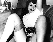 retro pin-up model legend bettie page